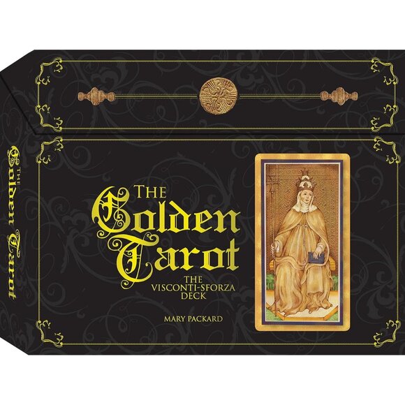 The Golden Tarot: Visconti-Sforza Deck by Mary Packard, New in Box - Picture 2 of 11